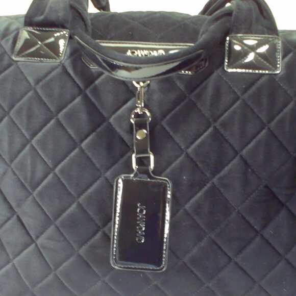 Joan&David Weekend Duffle Bag, Quilted, Velvet, Large, Patent Leather - Picture 5 of 5